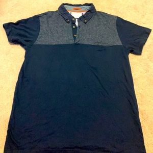 Polo Shirt denim and flower size S. Good condition